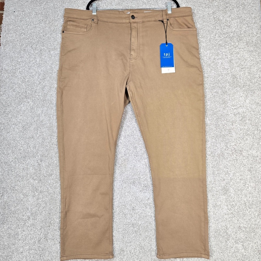 The Perfect Jean TPJ mens 44x30 Slim Fit Dark Khaki jeans pants‎ NEW